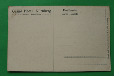 AK Nürnberg / 1915-1930 / Grand Hotel Rudolf Lotz / Hausansicht Architektur